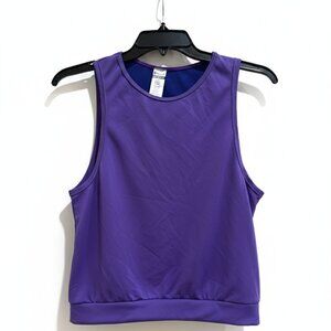 Ligiana Fit Purple Open Side Muscle Tank Workout Top - Size Medium